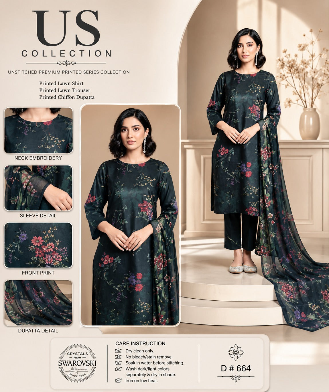 Soft Fabric Lawn Suit Set