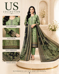 Pakistani Women's Lawn Suit 3 Piece