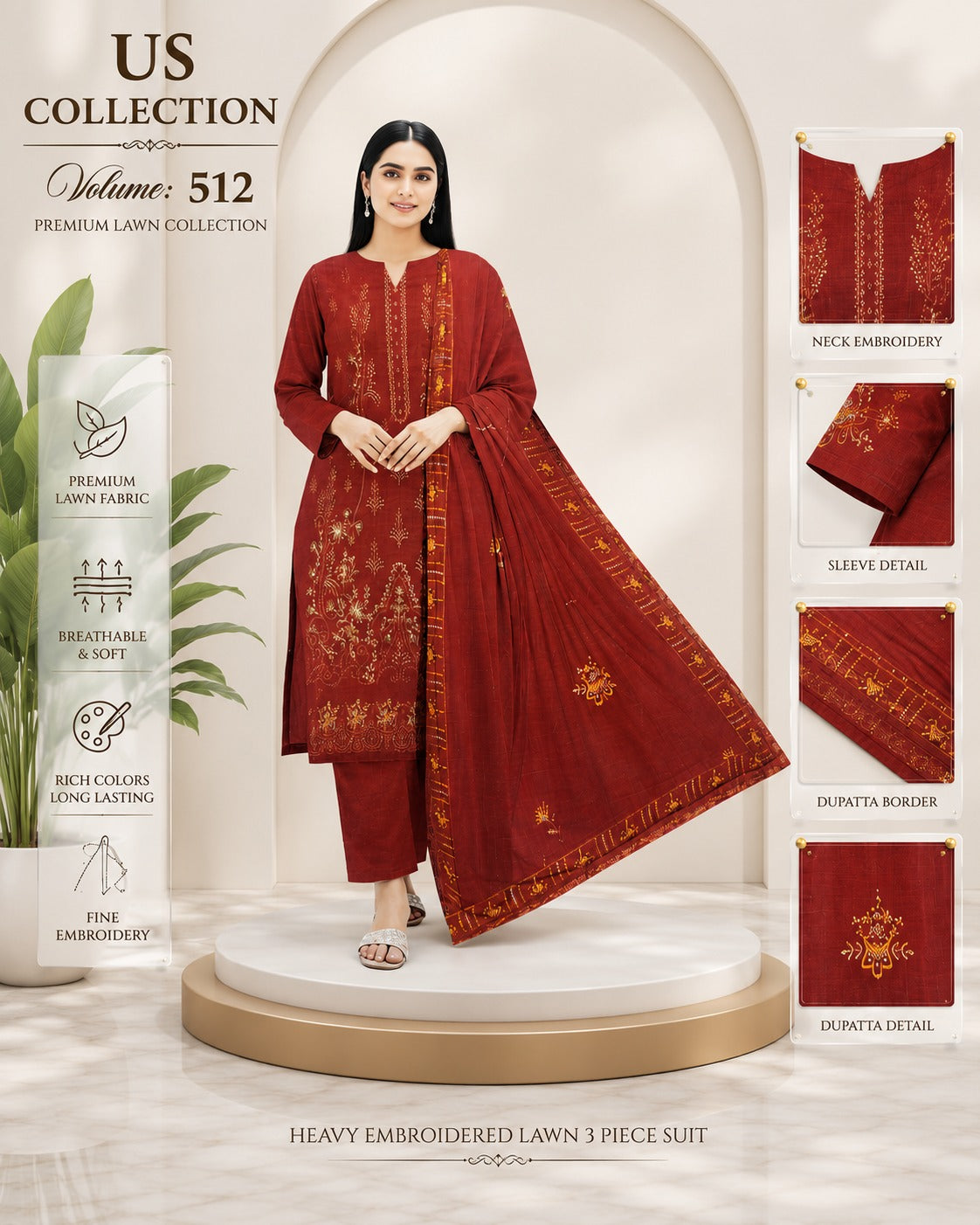 Ladies Premium Lawn Suit Collection