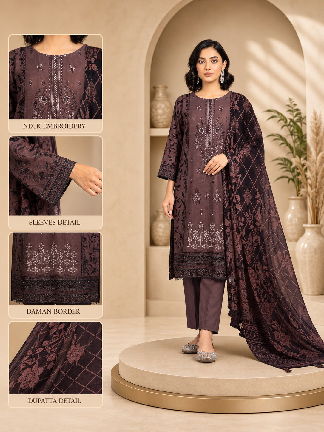 Women's Comfortable Lawn Suit Set